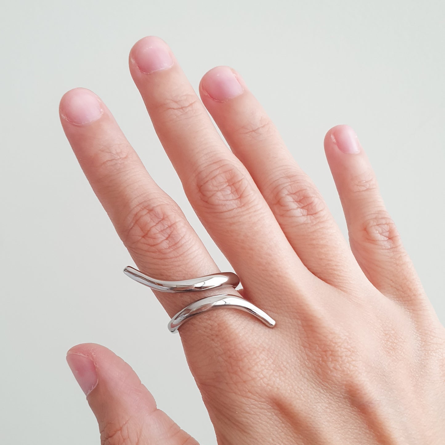 Anillo Mila (plateado) ajustable