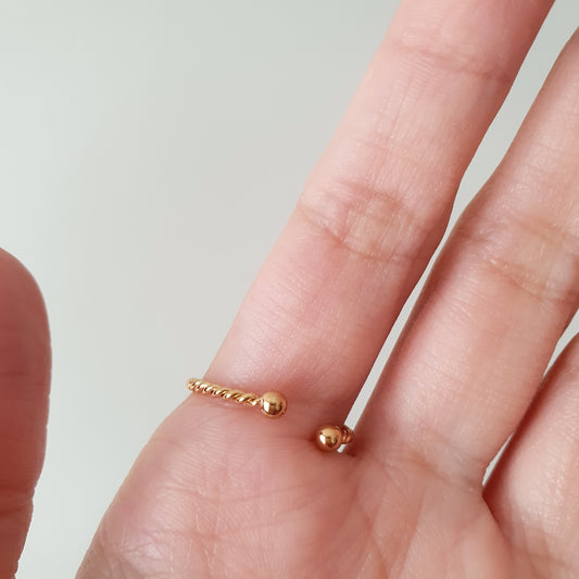 Anillo Sol (negro) ajustable