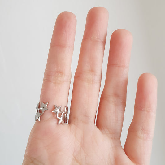 Anillo estrellas (plateado)