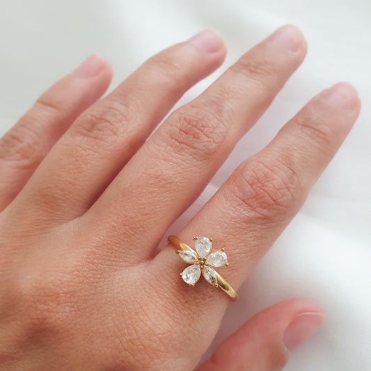 Anillo Flor (ajustable)