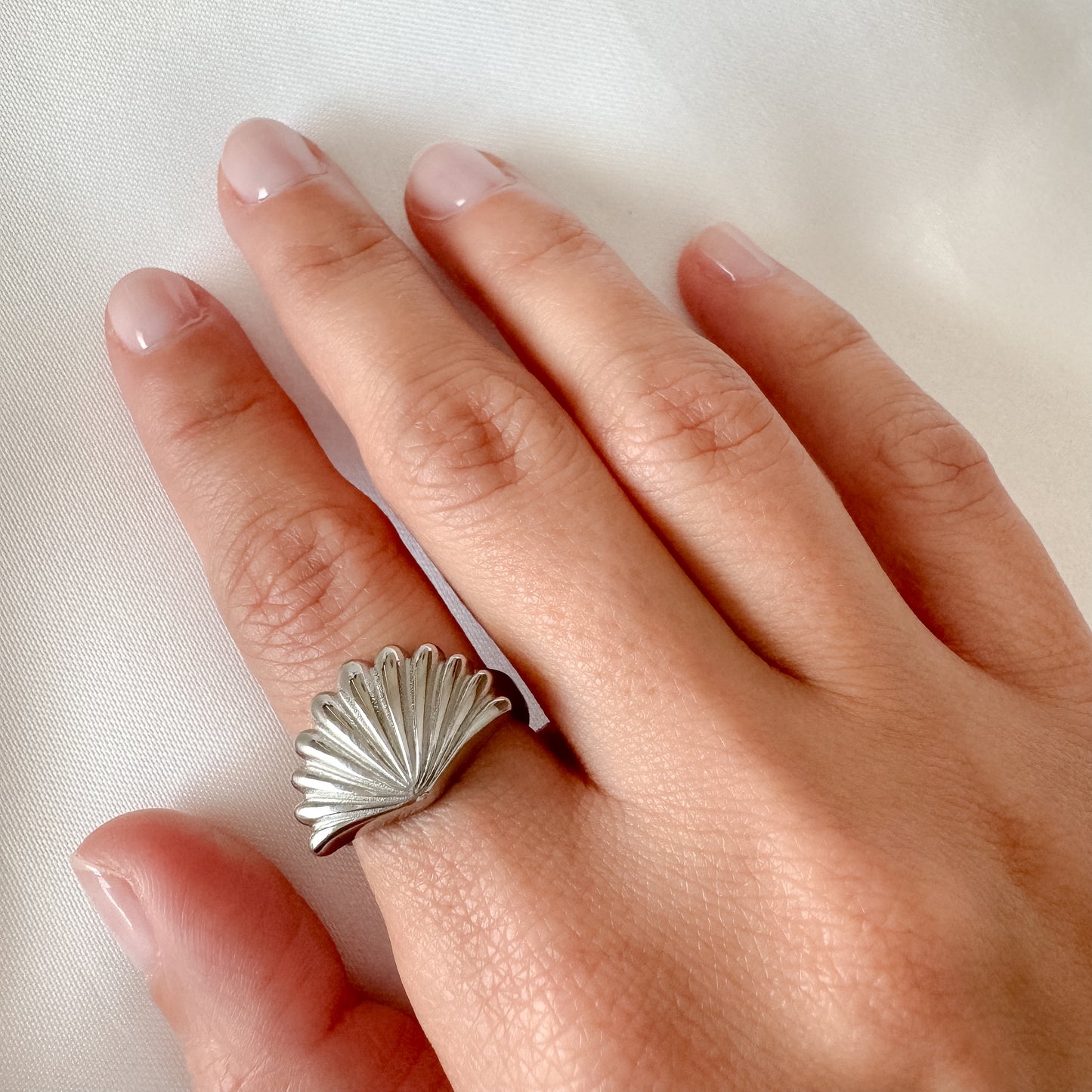 Anillo Concha (plateado) tallas 6 y 7