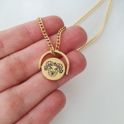 Collar Zodiaco Glam (Liquidación, solo quedan Acuario, Aries, Géminis, Cáncer y Leo disponibles)