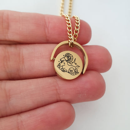 Collar Zodiaco Glam (Liquidación, solo quedan Acuario, Aries, Géminis, Cáncer y Leo disponibles)