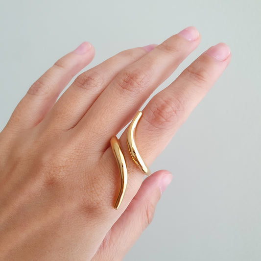 Anillo Mila (dorado) ajustable