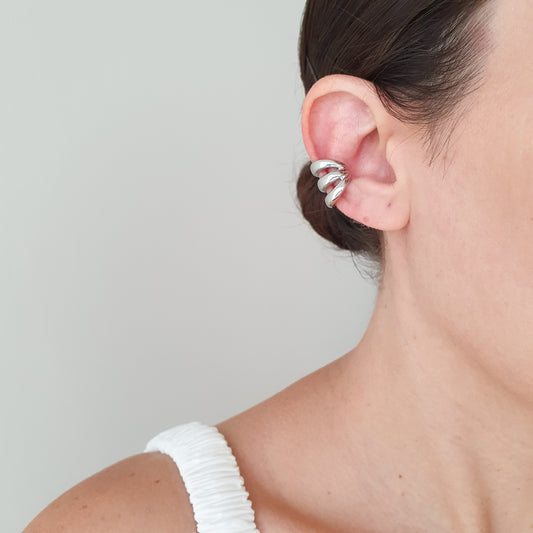 Ear cuff Loreto (plateado)