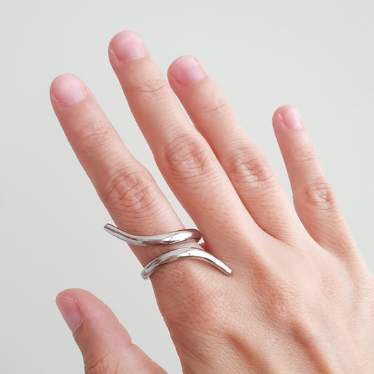 Anillo Mila (plateado) ajustable