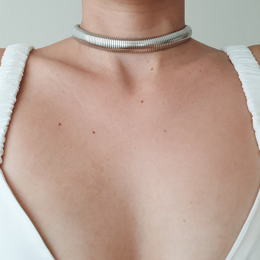 Choker Eugenia (plateado)