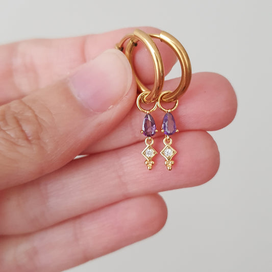 Aretes Violeta