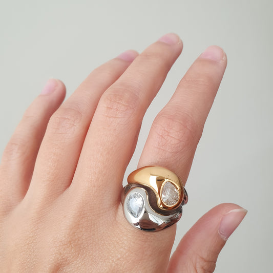 Anillo Yin Yang (tallas 6 y 8)