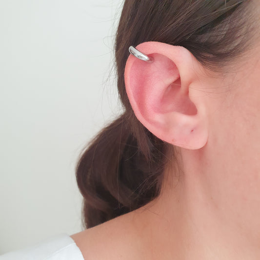 Ear cuff Pixy (plateado)