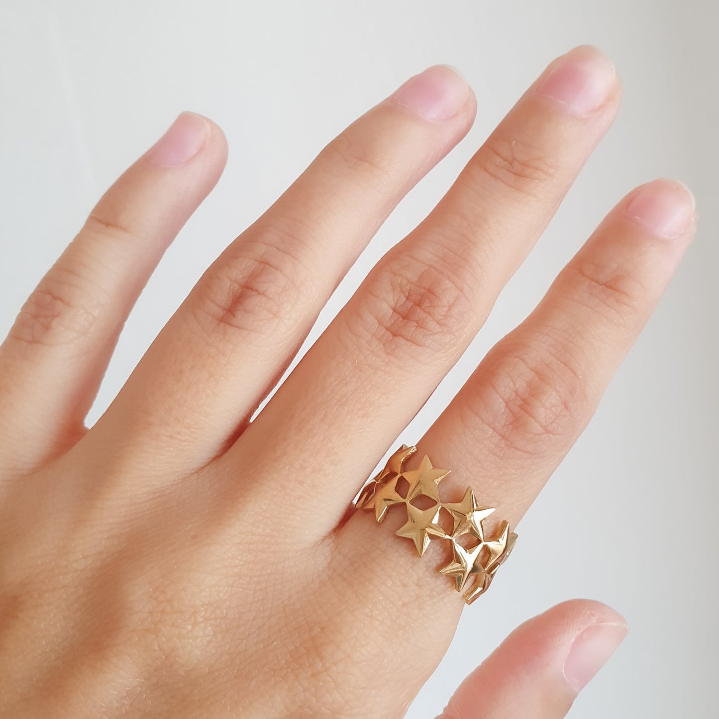 Anillo estrellas (dorado)