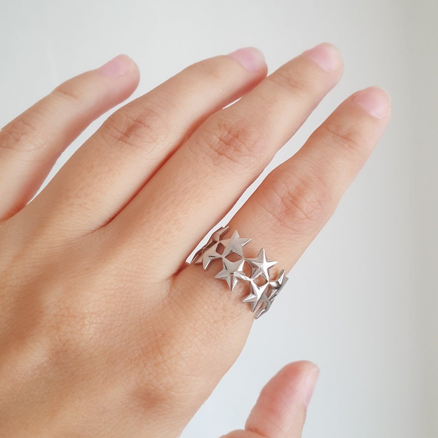 Anillo estrellas (plateado)