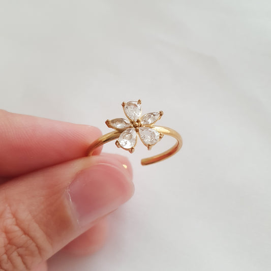 Anillo Flor (ajustable)