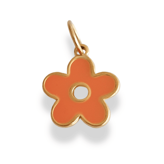 Charm Flor naranja