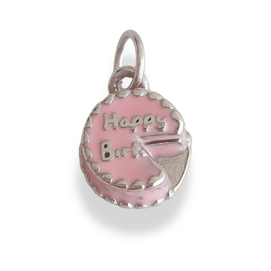 Charm Happy Birthday (plateado)