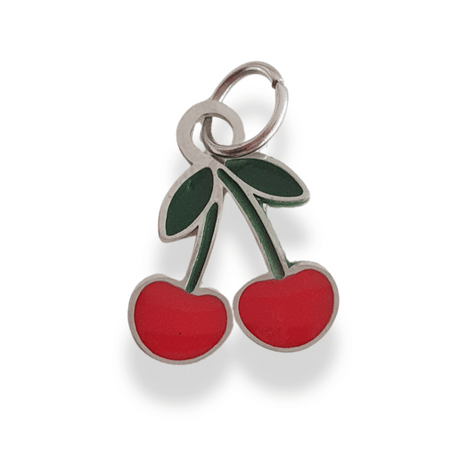 Charm Cereza (plateado)