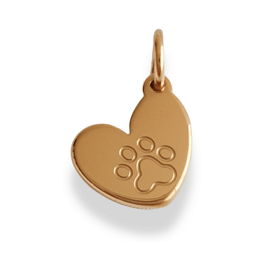 Charm Corazón huellita