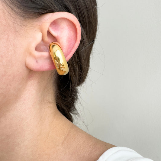 Ear cuff Chunky (dorado)