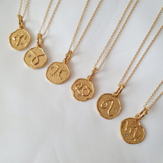 Collar Zodiaco II (Liquidación, solo quedan Aries, Géminis, Cáncer y Capricornio disponibles)