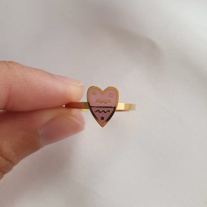 Anillo Signo Zodiacal (ajustable)
