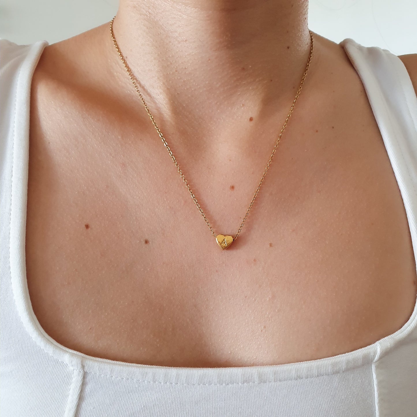 Collar Inicial de corazón